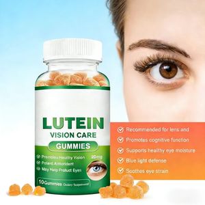 Maßgeschneiderte OEM <span class=keywords><strong>Lutein</strong></span> <span class=keywords><strong>Beta</strong></span>-Carotin Gummibärchen für Erwachsene - Sehkraftschutz Gedächtnisförderung Natürliches Antioxidans-Nahrungsergänzungsmittel 2 Gummibärchen Täglich - Product Image 4