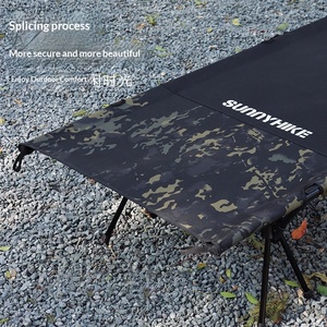 Outdoor Aluminum <b>Frame</b> Oxford Cloth Extra <b>Large</b> Size Portable Folding Bed 150kg Load Capacity 3.25kg Lightweight Camping SK94102 - Product Image 1