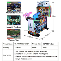 Aliens Arcade Game Machine Shooting Extermination House Of The Dead Ultra Firepower 3 In 1 Gun Shooting Simulator Offre Spéciale