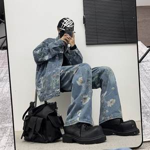 Conjunto de Traje Formal de Manga Larga Ajustado de Satén para Hombre, Primavera-Otoño, Chaqueta de Trabajo Elegante y Moderna - Product Image 3