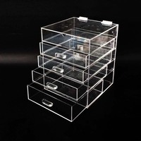 Organizador de Exhibición de Joyería Acrílico Transparente de Estilo Moderno Personalizado, Cajas de Regalo de Anillo de Pendiente Ecológico, Cajón de Almacenamiento para