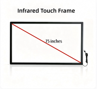 Téléviseur LED 75 pouces avec écran tactile interactif tout-en-un, fonctionnalités d'enseignement multi-touch personnalisables, Full HD, garantie de 3 ans