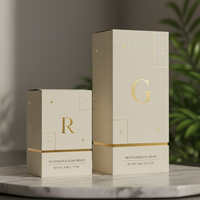Boîte cadeau pliante en carton biodégradable personnalisée pour flacon de parfum
