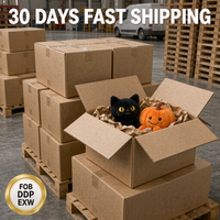 Jouets en peluche d'Halloween personnalisés OEM ODM, fantômes, citrouilles, chats noirs, sorcières, poupées en peluche en gros