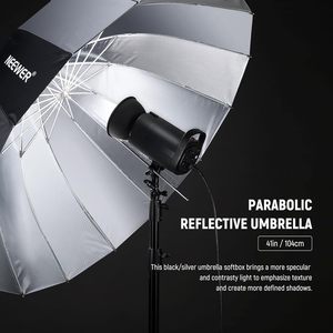 Paraguas Reflector Parabólico NEEWER de 41 pulgadas/104 cm para Fotografía con Interior Plateado para Cámara, Estudio Fotográfico, Luz de Video - Product Image 2