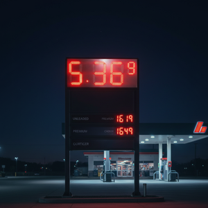 ป้ายไฟ LED/ป้ายแสดงราคา LED สำหรับปั๊มน้ำมัน - Product Image 4