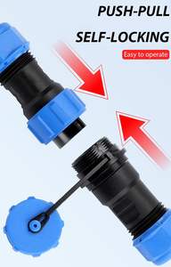 Industrial Aviation 2 Paar IP68 SP21 Schnell kabelst ecker 2/Pin Stecker Buchse Schraube Crimp Wasserdichtes Kupfer - Product Image 4