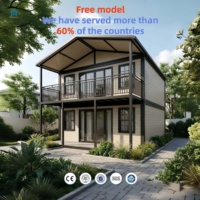 Maison préfabriquée combinée à un bureau conteneur modulaire à structure plate pour plus d'intimité
