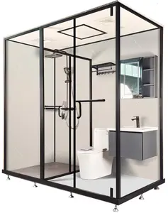 Hot bán xách tay Modular hoàn chỉnh tích hợp phòng tắm khô-ướt tách phòng tắm Pod đơn vị với nhà vệ sinh và lưu vực