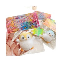 Peluche Mignonne Pingouin Ventru à Rebond Lent, Jouet Anti-Stress et de Décompression, Poupée à Presser Amusante pour Filles et Adultes