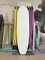 Tabla de Surf de Alta Gama de 8'4 con Textura de Cocodrilo, Fibra de Vidrio, Parte Superior Blanda y Parte Inferior Rígida, Asa Central y Bolsa para Escuela de Surf