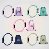 Set Ring Pilates Fiberglass Berkualitas Tinggi, Tahan Lama, Baru dari JY Wholesale, Dilengkapi Tas Serut Penyimpanan