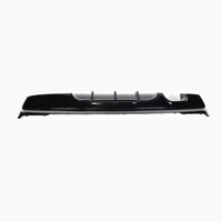 Difusor de Parachoques Trasero de Doble Salida Estilo M Sport en Negro Brillante ABS para BMW F22 2014-2017