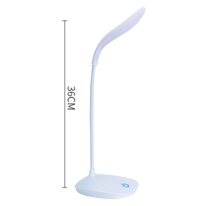 Portable Office Hotel Use Touch Dimming Warm White LED ABS Desk Lamp Rechargeable Battery USB Powered Eye Protection - Product Image 3