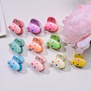 กิ๊บติดผมพลาสติกสีมากา<span class=keywords><strong>รอง</strong></span>ลายจุดรูปหัวใจขนาดเล็กหลากสีสัน - กิ๊บหนีบ<span class=keywords><strong>ผม</strong></span>ลายน่ารักสำหรับเด็ก ใช้เป็นเครื่องประดับ<span class=keywords><strong>ผม</strong></span>ในชีวิตประจำวัน - Product Image 2