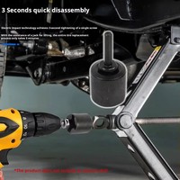 Adaptateur de perceuse pour cric de remorque en acier, kit de conversion électrique, ajustement universel pour camping-car, caravane, bateau, nivellement rapide, levage rapide
