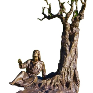 Escultura de Bronce de los Discípulos de Jesús, Estatua de Jesús en Bronce Dorado para Memoriales Religiosos al Aire Libre - Product Image 2