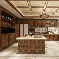 Armoires de cuisine CBMmart en bois massif de style Shaker avec charnières à fermeture douce et finition acrylique