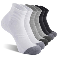 Vente en gros de chaussettes de sport pour hommes personnalisées, chaussettes de course à pied avec coussinets