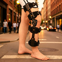 HKJD  Attelle de genou orthopédique télescopique post-opératoire à charnières, orthèse de genou à amplitude de mouvement pour soulager la douleur au genou, vente chaude