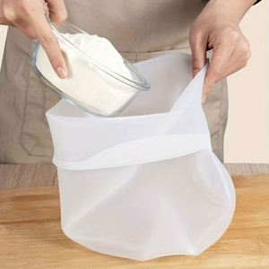 Kitchen Large Thickened <b>Silicone</b> Noodles Bag Hand-held Household <b>Baking</b> Nozzle Tool Bread Baskets Tool - Product Image 1