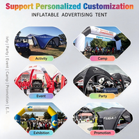 Arco Inflable Personalizado con Impresión UV, Impermeable, con Ventilador Incorporado para Eventos Deportivos al Aire Libre, Maratones, Hermético y Estable
