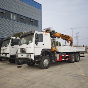 <span class=keywords><strong>Camion</strong></span> multifonctionnel robuste HOWO 6x6 intégrant une <span class=keywords><strong>grue</strong></span> de 10 tonnes et une <span class=keywords><strong>foreuse</strong></span>, utilisé pour l'exploitation minière et la plantation d'arbres - Product Image 2