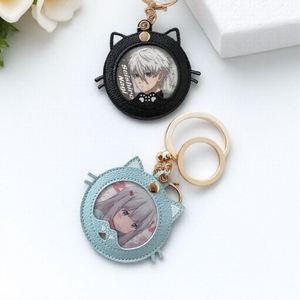 New <b>Cat</b> Shape Pins Badge Protector Case PU Leather Badge Case 58mm Anime Badegs Bag Decoration Bag Accessories - Product Image 3