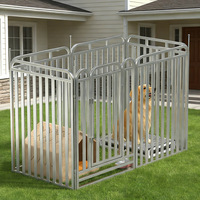 Clôture pour animaux de compagnie en tube carré épaissi, enclos extérieur pour chiens de taille moyenne et grande, cage pour Golden Retrievers et Samoyeds