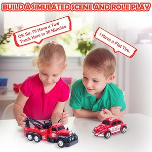 Dwi Dowellin 1/64 Scale <strong>Tow</strong> <strong>Truck</strong> Toy Remote Control Car with Lights, Mini Alloy <strong>Monster</strong> <strong>Trucks</strong>, 2.4GHz Remote &amp; APP Control - Product Image 2