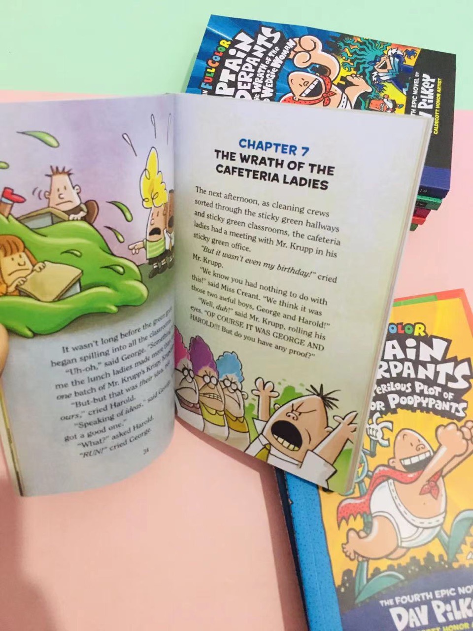 新品 Captain Underpants 14冊セット英語絵本　洋書　音声あり Captain Underpants 14冊 カラー印刷 マイヤペン対応 MaiyaPen