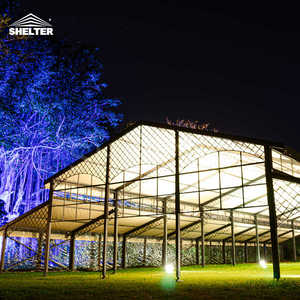 Carpa Banquete Aluminio Marco <span class=keywords><strong>Negro</strong></span> Carpas Mer Parée De Cristal Carpas Comerciales Para Eventos - Product Image 2