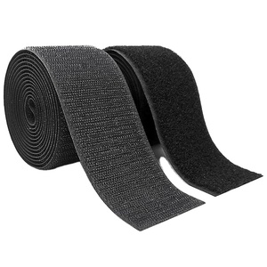 Kunden spezifisches feuerfestes Klett band aus 100% Nylon | Schwarz, Hoch temperatur für Brand bekämpfung und Schutz kleidung - Product Image 1