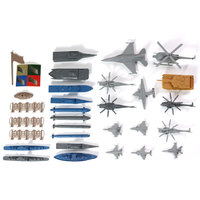 Kit de mesa de arena de plástico, helicóptero Warcraft, modelo pequeño, juguetes militares para niños