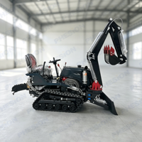 Oferta Especial: Mini Tractor de Cadena de 35HP con Cultivador Rotatorio para Jardín Doméstico y Pequeñas Granjas