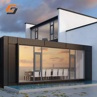 Ventanas y Puertas de Doble Acristalamiento Modernas GS de Gran Venta Ventanas Abatibles de Aluminio y Vidrio para Casas