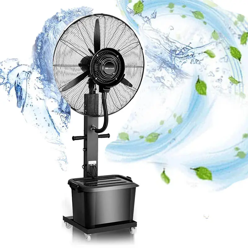 Lüfter Hoch leistungs ventilator Leistungs starkes großes oszillieren des Sprüh spray, elektrischer Luftbe feuchter Industrie ventilator, Standfuß ventilator