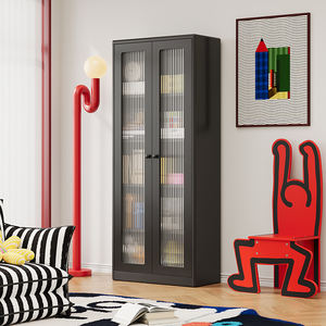 Estantería de Acero Estrecha con Puertas de Vidrio para Espacios Pequeños o Almacenamiento en Pasillos - Product Image 5