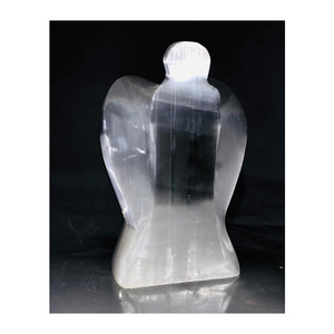 Lámpara de Ángel de Selenita de 30 cm Tallada, Decoración Feng Shui para el Hogar - Product Image 3