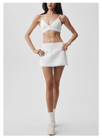 Ensemble de yoga personnalisé à séchage rapide pour femmes, 3 pièces : soutien-gorge rembourré, veste, short taille haute en Spandex/Nylon, anti-transpiration, intérieur/extérieur
