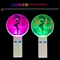Vente en gros usine : Enseigne lumineuse fluorescente créative en forme de sucette pour Halloween, remise de diplôme, festival, gala, concert, publicité, cadeau
