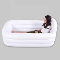 PVCポータブルバスタブスパインフレータブルベッドバスソーク浴槽