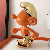 Sculpture et statue en résine de dessin animé mignon en gros Modèle de salon créatif pour la décoration de bureau à la maison/vitrine directement de l'usine