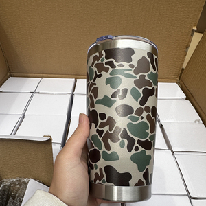 20oz Camo ngụy trang Tumbler cốc ngoài trời cốc phong cách phương Tây quân đội sử dụng quân đội màu xanh lá cây ban đầu với mô hình mới chiến thuật - Product Image 6