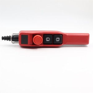 Interrupteur de commande à bouton pour palan électrique à double vitesse Cob-61S, levier de commande haute/basse vitesse, équipement de levage, coque en plastique argentée - Product Image 4