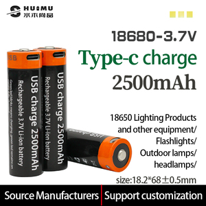 3.7 סוללת ליתיום-יון 2500mah <span class=keywords><strong>18650</strong></span> usb מסוג usb-c סוללת ליתיום נטענת c - Product Image 2