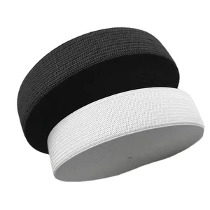 Nhà máy cung cấp trực tiếp độ đàn hồi cao váy quần hai mặt đồng bằng ban nhạc đàn hồi xương cá cao su đen Phụ kiện quần áo - Product Image 3