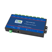 Serveur Série Alimenté par PoE |   Convertisseur RS485 vers Ethernet 8 ports |   Passerelle Modbus TCP/RTU |   DC 9-36V |   Montage sur rail DIN