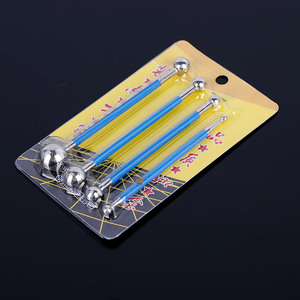 Steel Ball Grout Applicator Tool Set 4Pcs Blue Handle Durable For Tile Edge Sealing And Decoration - Product Image 3