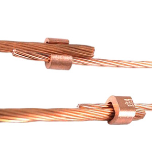 Connecteurs de câble de terre en <span class=keywords><strong>cuivre</strong></span> à <span class=keywords><strong>double</strong></span> fente, vente directe usine, service OEM, pour installations de communication - Product Image 6